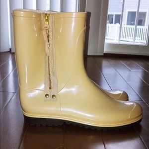 Used Aldo Women’s Tan Rain Boots